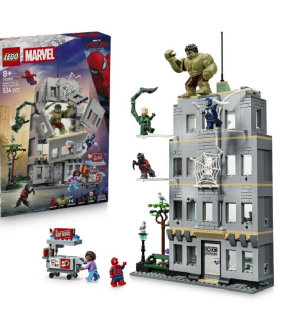 Конструктор LEGO Marvel Епічна сутичка Людини-павука проти Халка (76350)