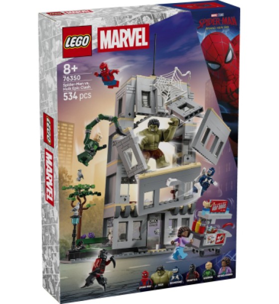 Конструктор LEGO Marvel Епічна сутичка Людини-павука проти Халка (76350)