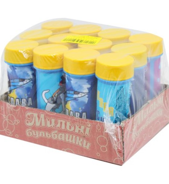 Мильні бульбашки "Патріотичні" 60 мл, 12 штук