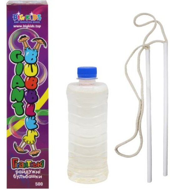 Мильні бульбашки "PARTY BOX - GIANT BUBBLES" 500 мл, пускач 30 см