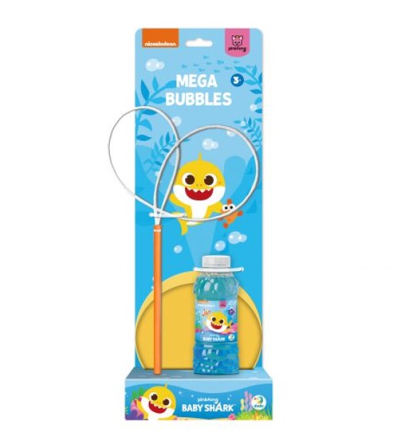 Мильні бульбашки "Mega Bubbles Baby Shark". Об’єм 450 мл