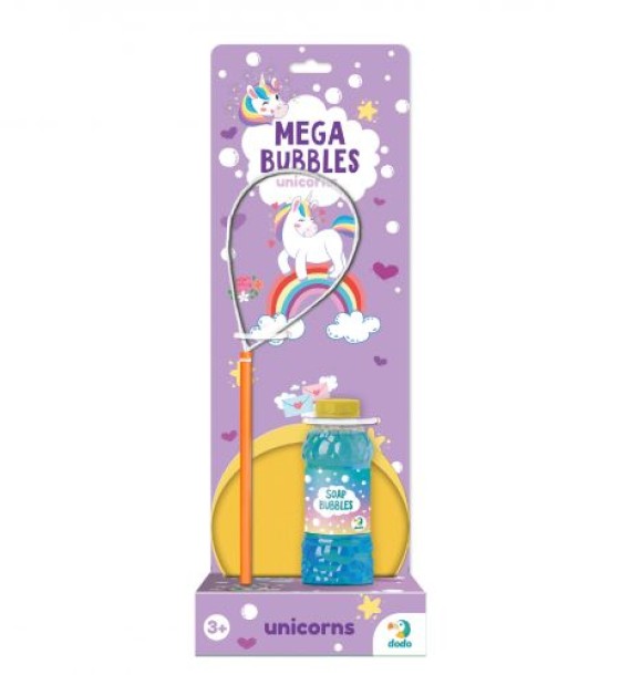 Мильні бульбашки "Mega Bubbles Єдиноріг". Об’єм 450 мл