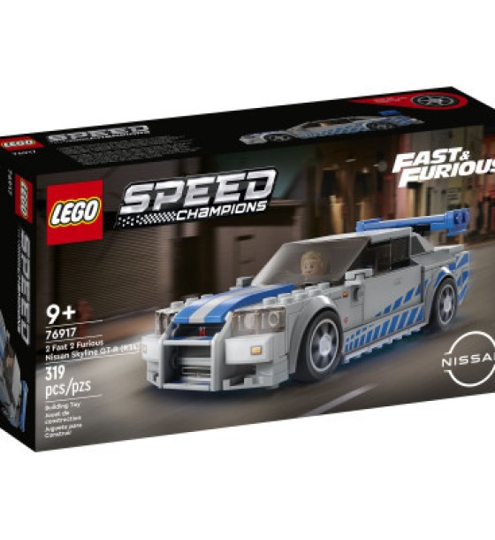 Конструктор LEGO Speed Champions «Подвійний форсаж» Nissan Skyline GT-R (R34) 319 деталей (76917)