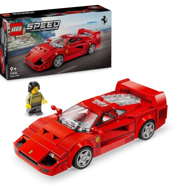 Конструктор LEGO Speed Champions Суперкар Ferrari F40, 318 деталей (76934)