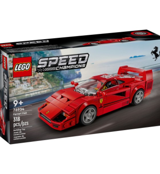 Конструктор LEGO Speed Champions Суперкар Ferrari F40, 318 деталей (76934)