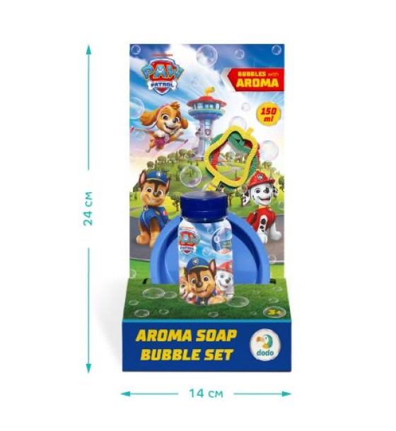 Набір ароматичних мильних бульбашок «Paw Patrol». Об’єм 150 мл