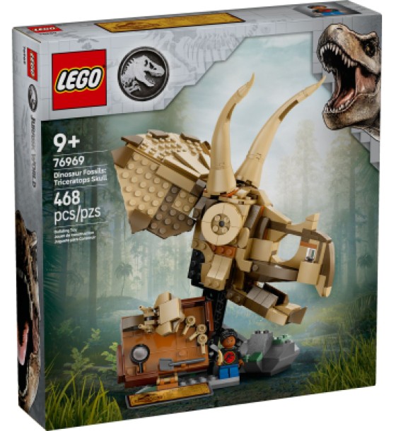 Конструктор LEGO Jurassic World Скам''янілості динозаврів: череп трицератопса (76969)