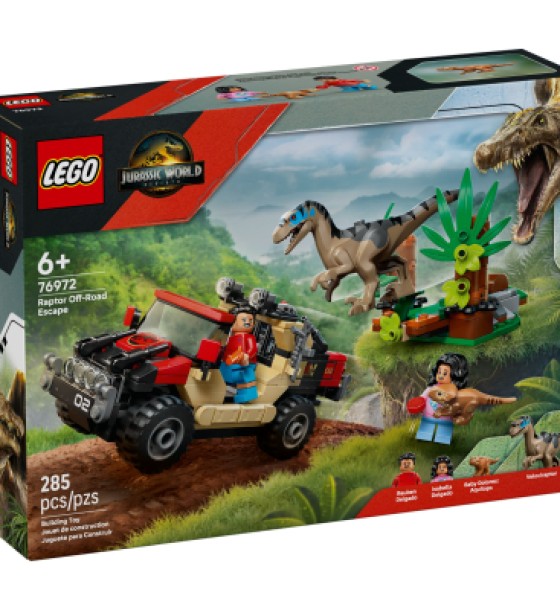 Конструктор LEGO Jurassic World Втеча по бездоріжжю від раптора (76972)