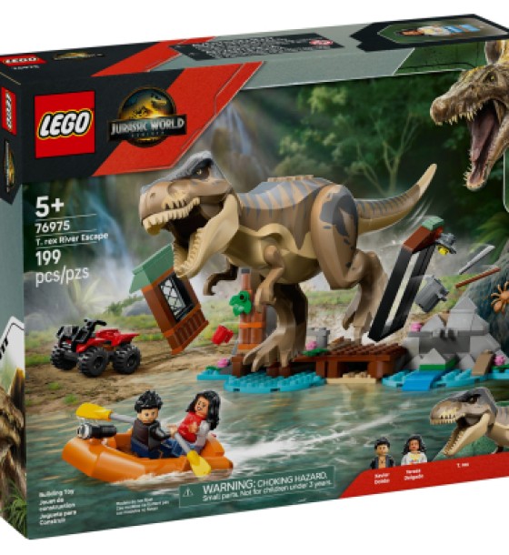 Конструктор LEGO Jurassic World Втеча річкою від тиранозавра (76975)