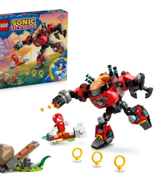 Конструктор LEGO Sonic Knuckles vs. Dr. Eggman Egg Crusher Mech (77005)