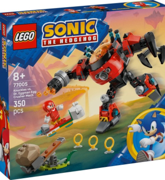 Конструктор LEGO Sonic Knuckles vs. Dr. Eggman Egg Crusher Mech (77005)