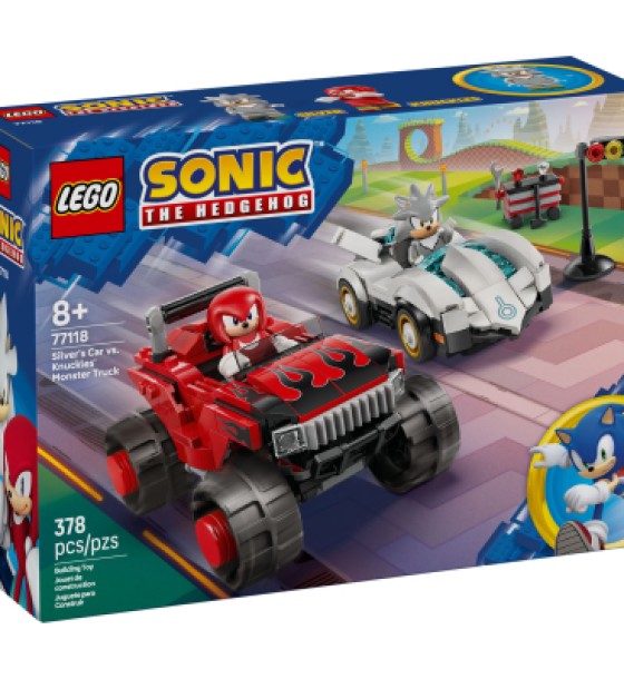 Конструктор LEGO Sonic Автомобіль Сільвера vs. монстр вантажівки Наклза (77118)
