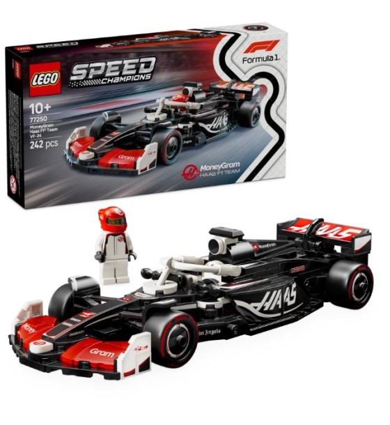 Конструктор LEGO Speed Champions Автомобіль для перегонів MoneyGram Haas F1 Team VF-24 (77250)