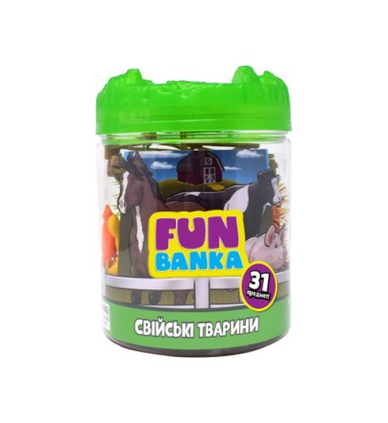 Ігровий набір "Fun Banka. Свійські тварини", 31 предмет