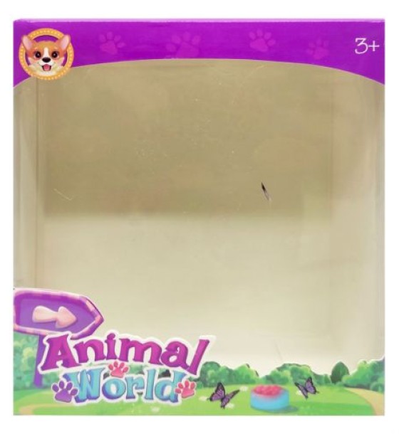 Ігрова фігурка "Animal world", песик сірий