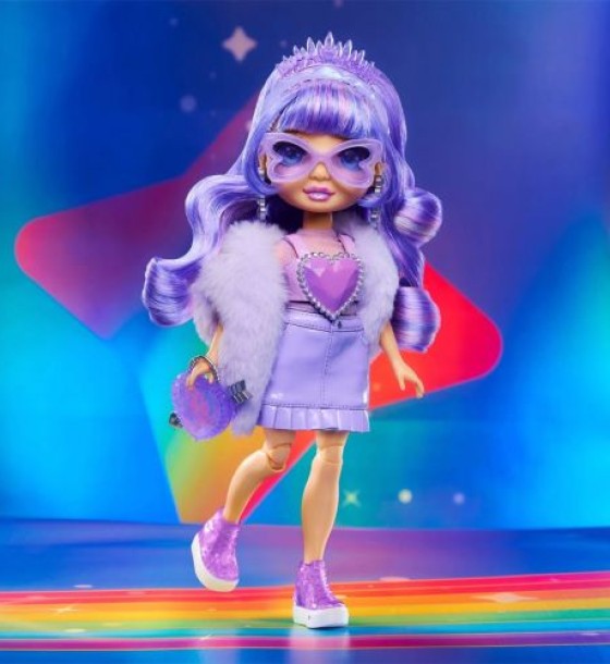 Ігровий набір з лялькою Rainbow High серії Creative Crystals - Віолетта