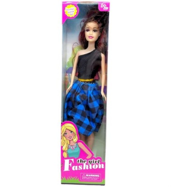 Лялька серії "Fashion Girl" (СИНЯ КЛІТИНКА)