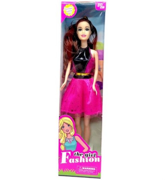 Лялька серії "Fashion Girl" (ЧОРНО-РОЖЕВА)
