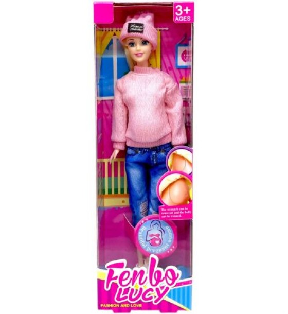 Лялька вагітна "Fenbo Lucy" 29 см (РОЖЕВА)