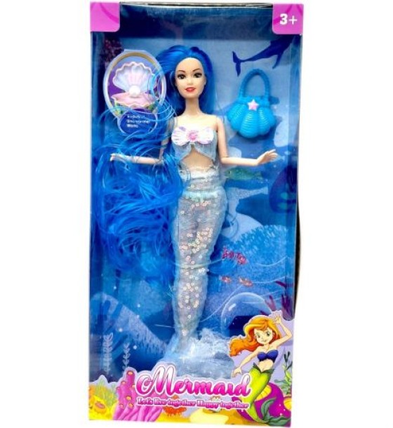 Лялька русалка "Mermaid" 30см (БЛАКИТНА)