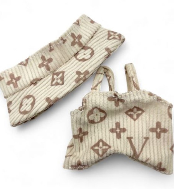 Одяг для Лабубу Louis Vuitton, Gucci (на стандартний розмір іграшки - 15-16 см)