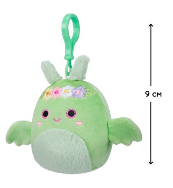 Мʼяка іграшка-брелок "Squishmallows: Дракон Тов" (9 см)