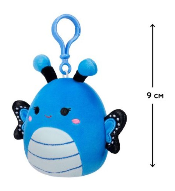 М'яка іграшка на кліпсі Squishmallows– Метелик Вейверлі (9cm)
