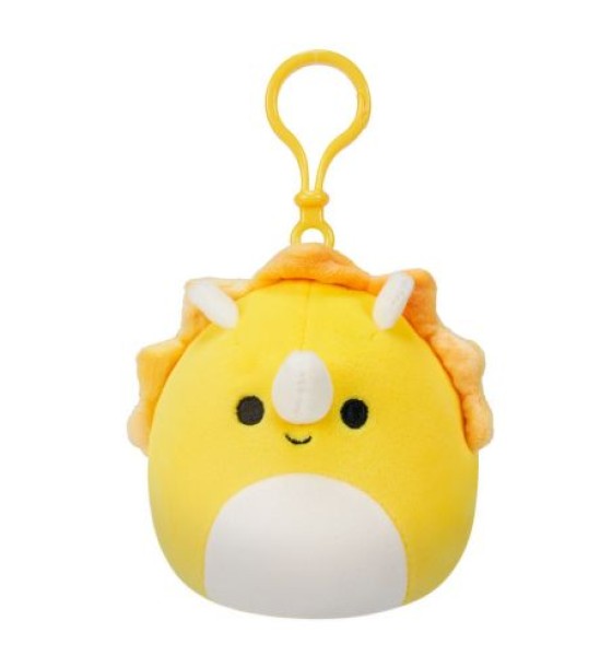 М'яка іграшка на кліпсі Squishmallows – Трицератопс (9 cm)