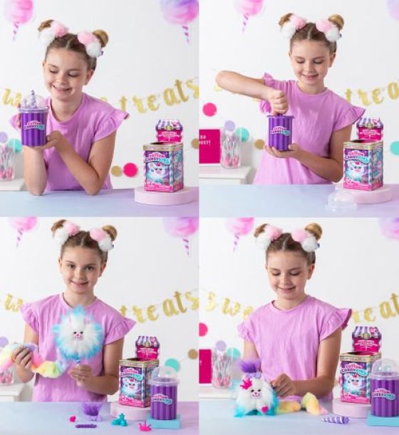 Мʼяка іграшка-сюрприз "Cotton Candykins: Пухнастий улюбленець", помаранчевий