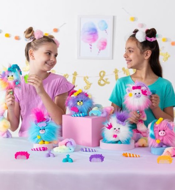 Мʼяка іграшка-сюрприз "Cotton Candykins: Пухнастий улюбленець", помаранчевий
