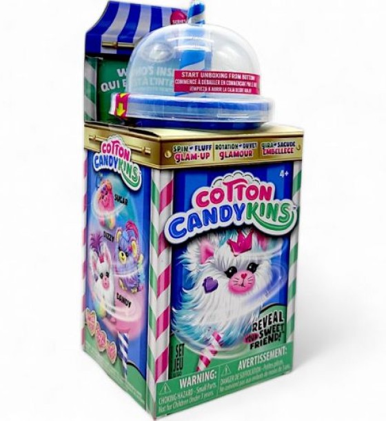 Мʼяка іграшка-сюрприз "Cotton Candykins: Пухнастий улюбленець", блакитний