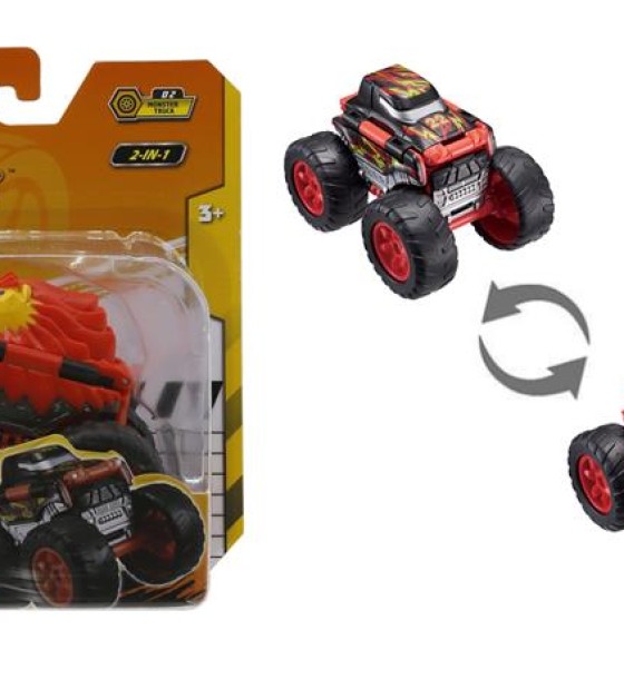 Машинка для дітей Flip Cars 2 в 1 Монстр-трак Лев (EU463875A-02)