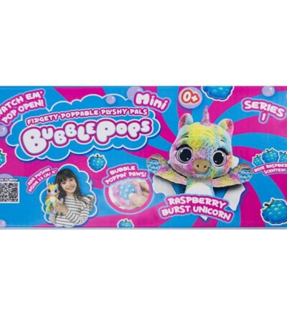 М’яка іграшка з ароматом "Bubble Pops міні. Малиновий Єдиноріг" (20 см)