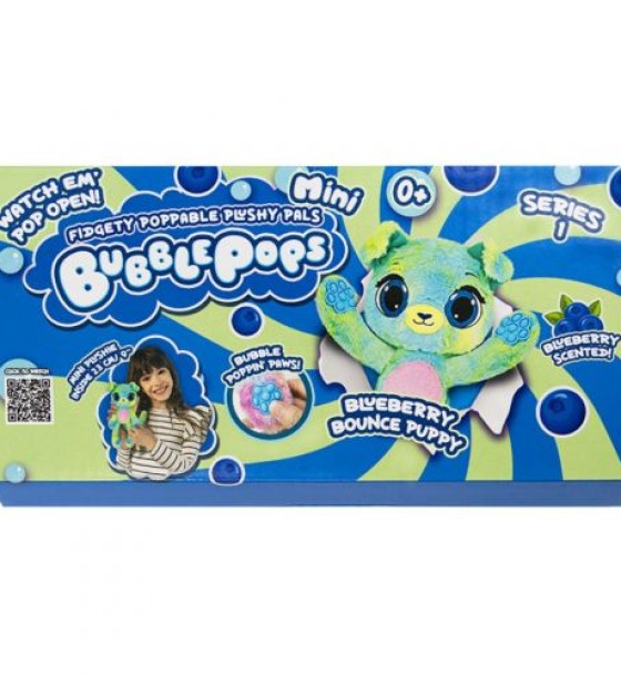 М’яка іграшка з ароматом "Bubble Pops міні. Чорничне цуценя" (20 см)