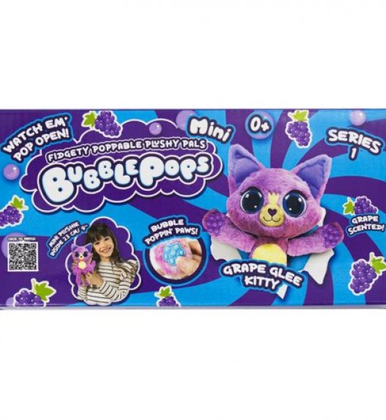 М’яка іграшка з ароматом "Bubble Pops міні. Виноградне кошеня" (20 см)