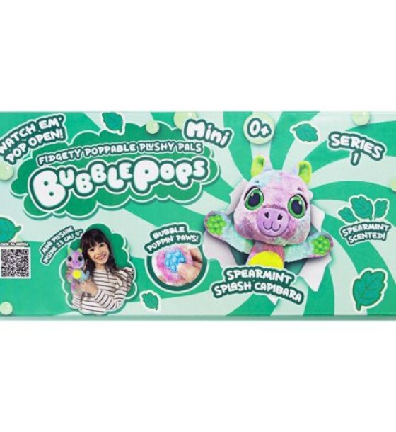 М’яка іграшка з ароматом "Bubble Pops міні. Мʼятна капібара" (20 см)