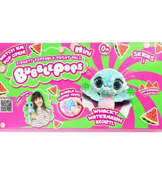 М’яка іграшка з ароматом "Bubble Pops міні. Кавуновий аксолотль" (20 см)