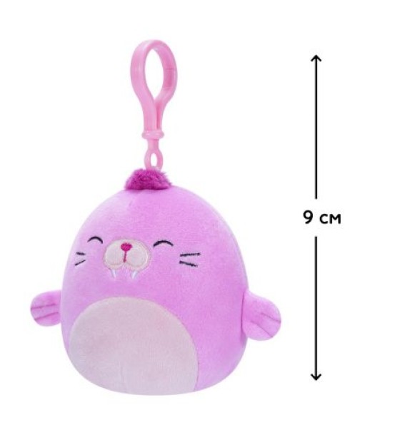 М'яка іграшка на кліпсі Squishmallows – Морж Пепе (9 cm)