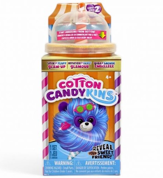 Мʼяка іграшка-сюрприз Cotton Candykins W2 – Пухнастий улюбленець (помаранчевий)