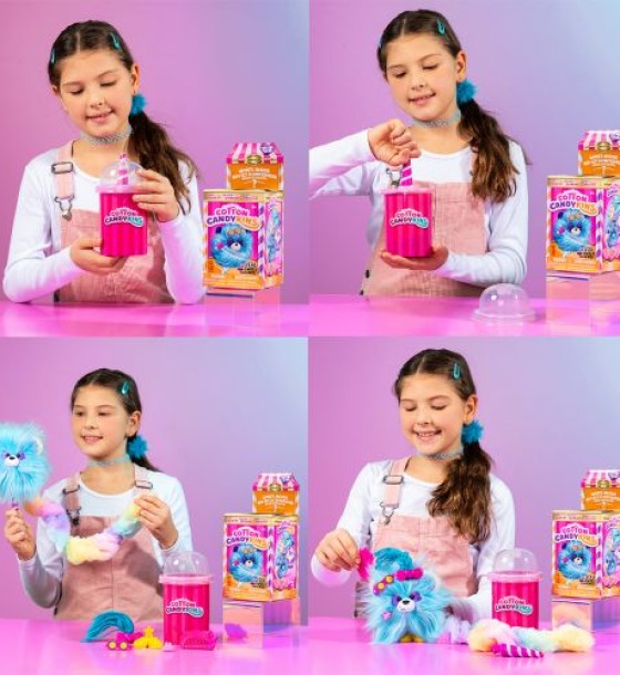 Мʼяка іграшка-сюрприз Cotton Candykins W2 – Пухнастий улюбленець (помаранчевий)