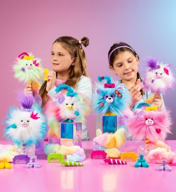 Мʼяка іграшка-сюрприз Cotton Candykins W2 – Пухнастий улюбленець (помаранчевий)