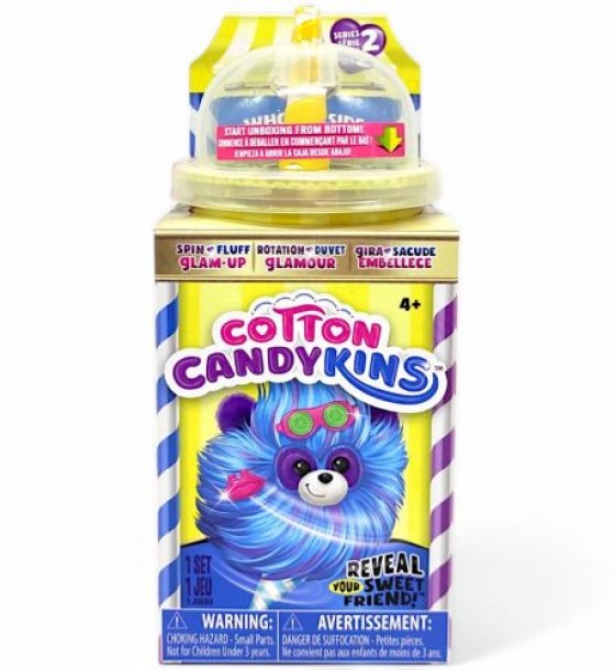 Мʼяка іграшка-сюрприз Cotton Candykins W2 – Пухнастий улюбленець (жовтий)