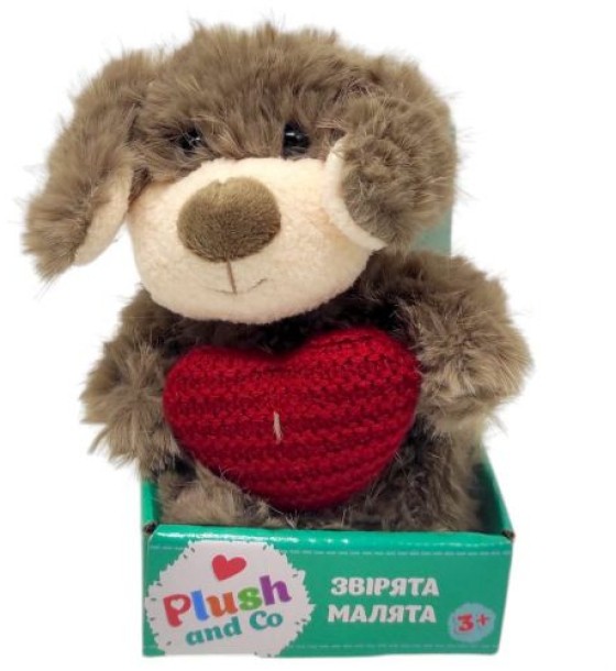 Мʼяка іграшка "Plush and Co. Песик" (КОРИЧНЕВИЙ) 12 см