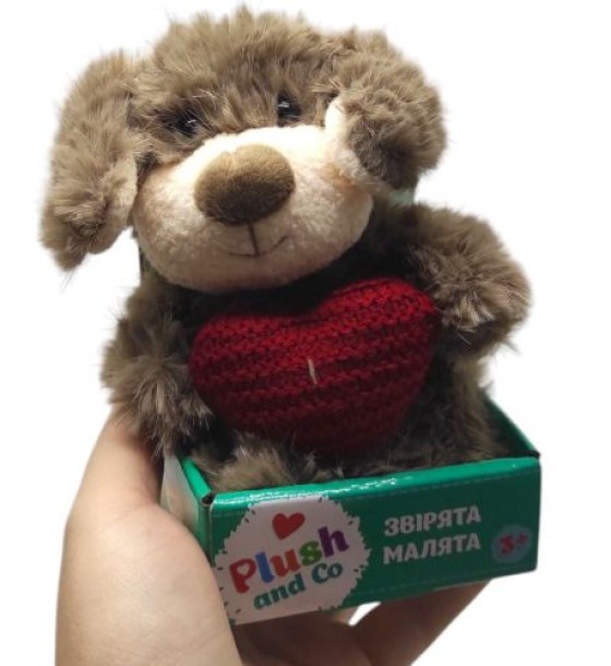Мʼяка іграшка "Plush and Co. Песик" (КОРИЧНЕВИЙ) 12 см