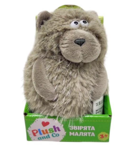 Мʼяка іграшка "Plush and Co. КОТИК" (СІРИЙ) 12 см