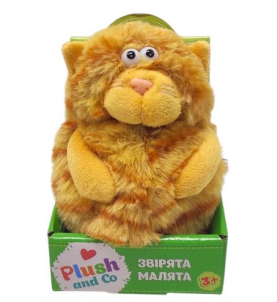Мʼяка іграшка Plush and Co КОТИК (РУДИЙ) 12 см
