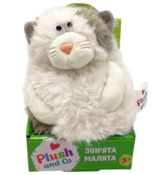 Мʼяка іграшка "Plush and Co. КОТИК" (БІЛИЙ) 12 см