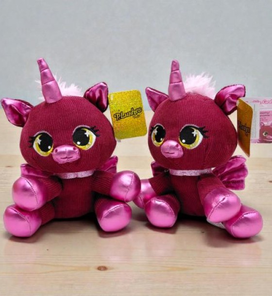 Мʼяка іграшка "Plushes Pets" 15 см (бордовий єдиноріг)