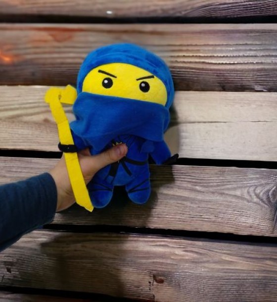 Мʼяка іграшка Ніндзяго, 25 см синій