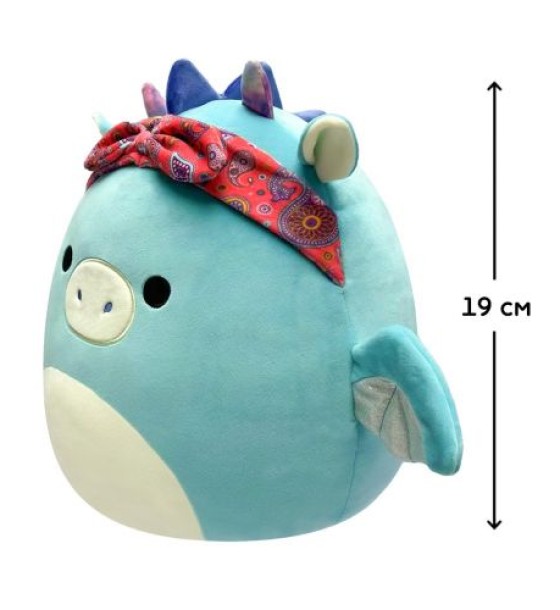М'яка іграшка Squishmallows – Дракон у бандані (19 cm)